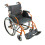 Loops Deluxe Self Propelled Aluminium Wheelchair - Compact Foldable Design - Orange 1
