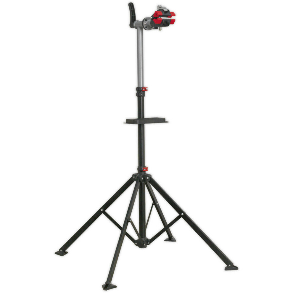 Heavy Duty Bicycle Tripod - Rubber Coated Frame Clamp - Adjustable Work Height