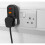 Loops Single 230V Socket RCD Safety Adaptor - 2990W Max Load - Cut Out Protection 3