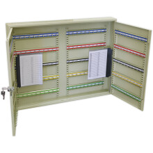 Wall Mounted Locking Key Cabinet Safe - 200 Key Capacity - 725 x 550 x 80mm