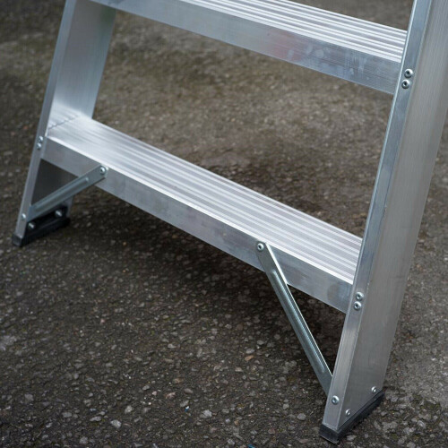 Loops 2.6m Aluminium Platform Step Ladders -12 Tread-4.2m Work Height HEAVY DUTY Steps 2