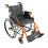 Loops Deluxe Self Propelled Aluminium Wheelchair - Compact Foldable Design - Orange 3