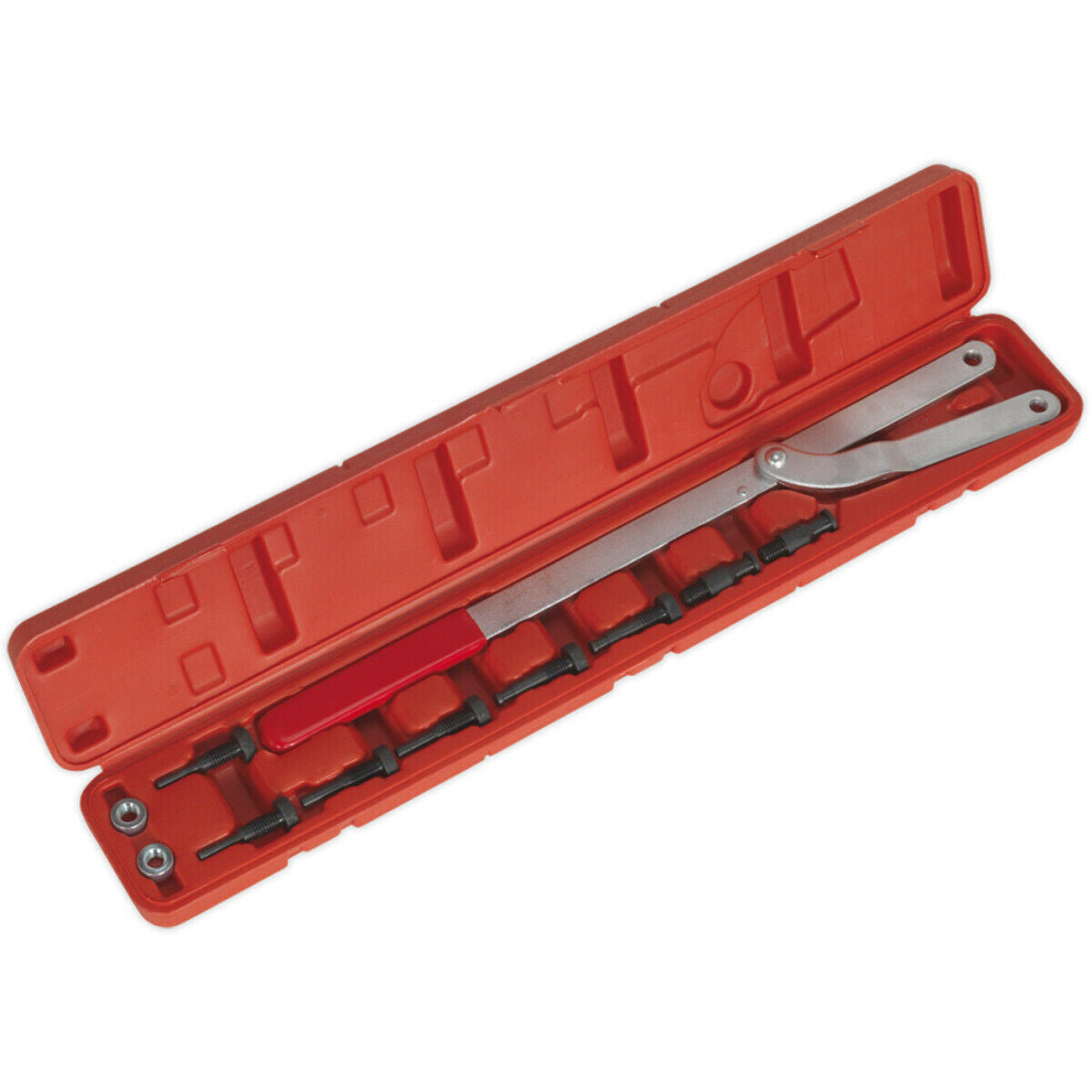 Loops Universal Pulley & Fan Clutch Holder Set - Adjustable Jaw & Pin Rotate Camshaft