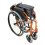 Loops Deluxe Self Propelled Aluminium Wheelchair - Compact Foldable Design - Orange 4
