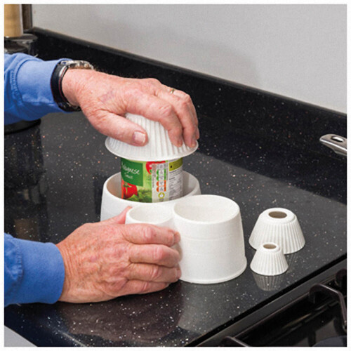 Anti Spill Jar and Bottle Opener - Three Sized Holders - Rubberised For Grip 2