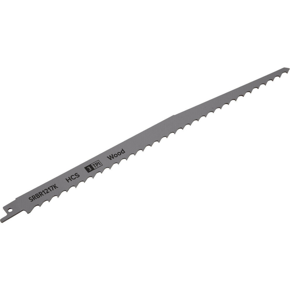 5 Pack 300Mm Hcs Reciprocating Saw Blade - 3 Tpi - Milled Side Set Teeth 5056581924100