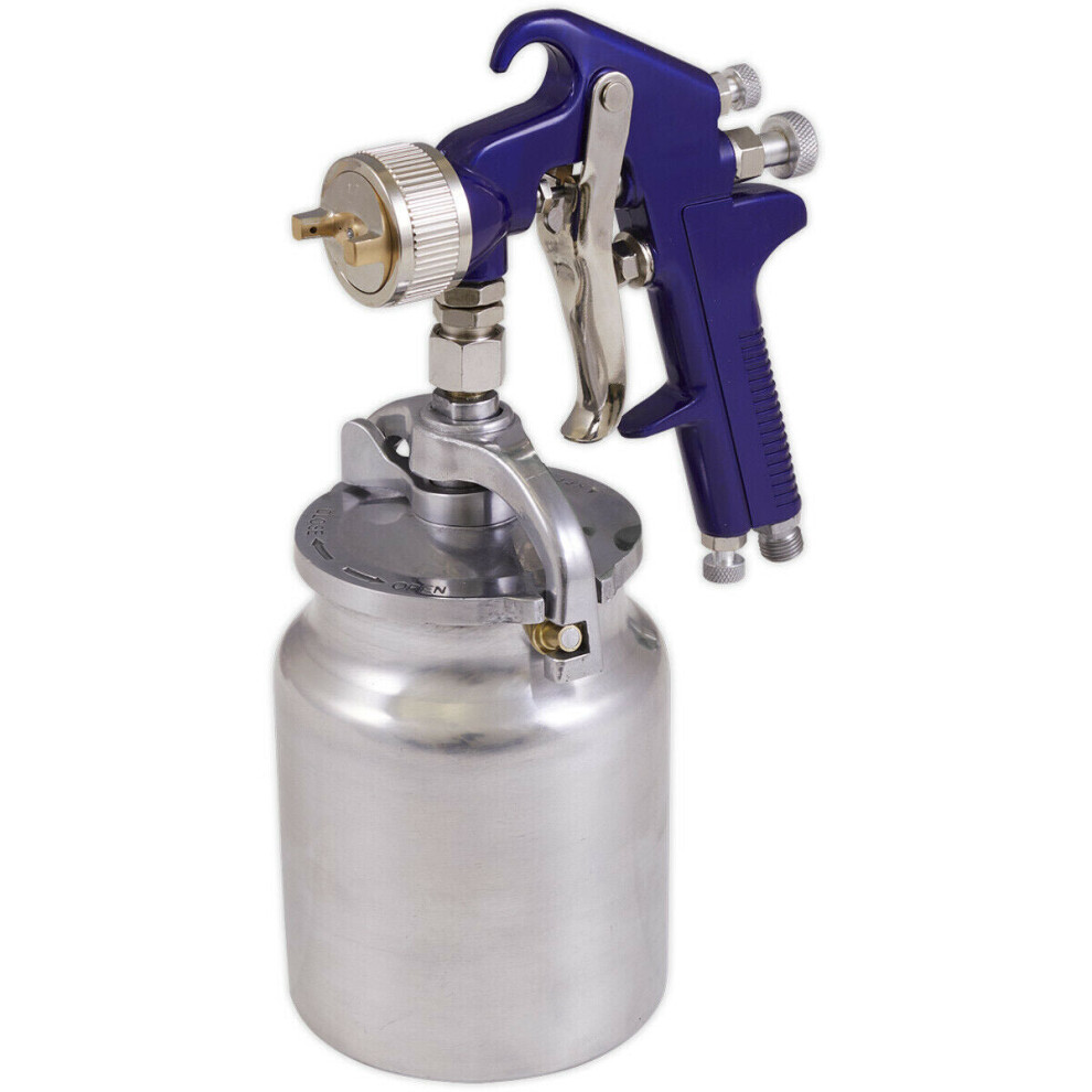 PREMIUM Suction Fed Paint Spray Gun / Airbrush - 1.7mm Nozzle Car Bodywork Panel