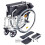 Loops Deluxe Self Propelled Aluminium Wheelchair - Compact Foldable Design - Silver 3