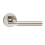Loops PAIR Sectional Round Bar with Mitred Corner Concealed Fix Polished Satin Nickel 4