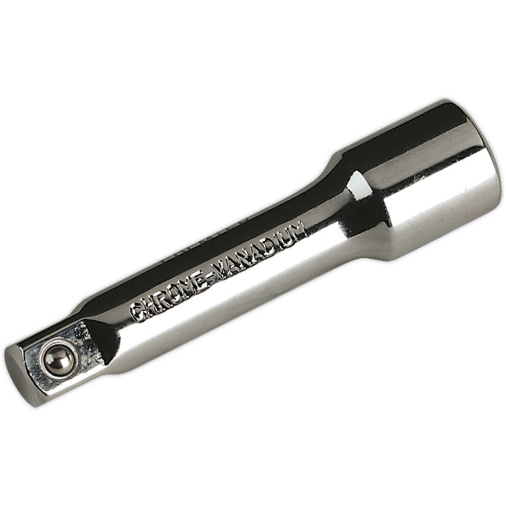 75mm Forged Steel Extension Bar - 3/8" Sq Drive - Spring-Ball Socket Retainer