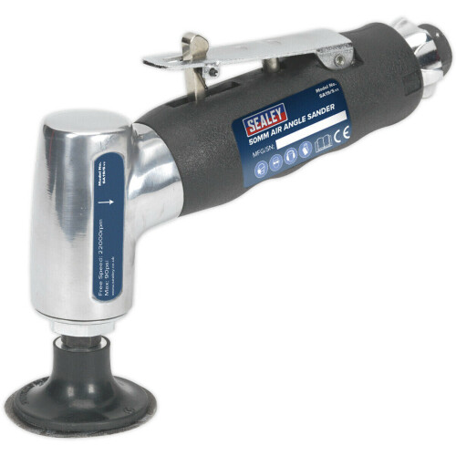 Loops 50mm AIR Angle Detail Sander - 1/4" BSP - Variable Speed - Mini & 3M Backing Pad
