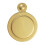 Loops 31mm Lock Profile Covered Escutcheon 17.5mm Fixing Centres Polished Brass 4