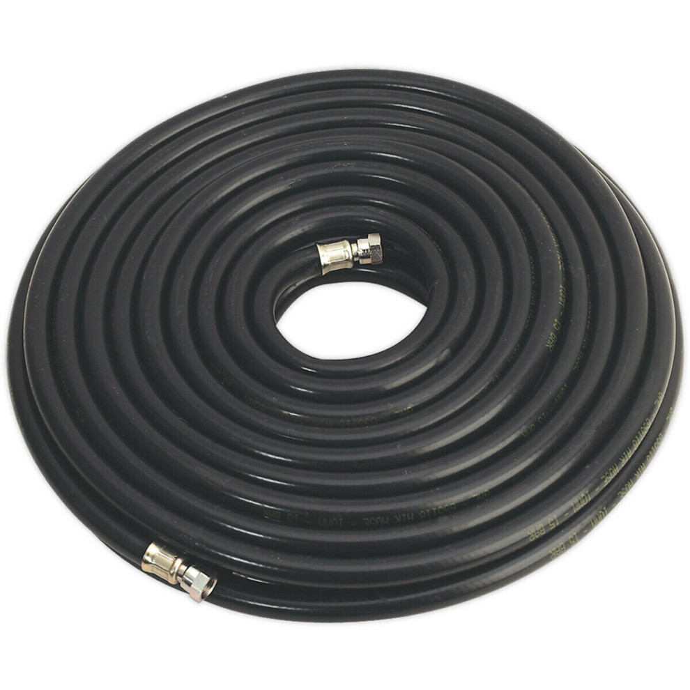 Loops Heavy Duty Air Hose With 1/4 Inch Bsp Unions - 30 Metre Length - 10Mm Bore