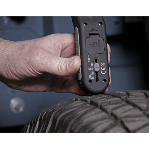 Loops 150psi Digital Tyre Pressure Gauge & Tread Depth Reader - LCD Display Portable 2