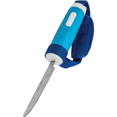 Weight Adjustable Knife with Safety Strap - Diswasher Safe - Easy Grip Handle 1
