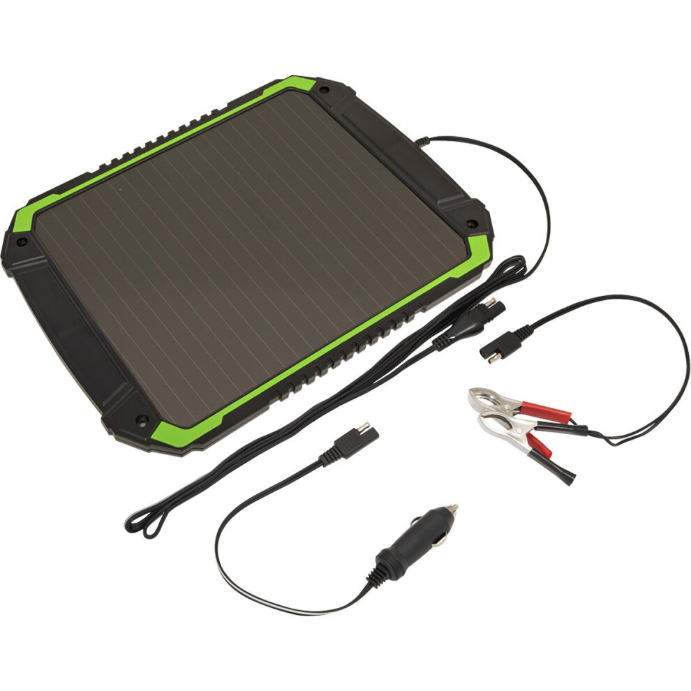Loops 12V / 4.8W Solar Power Panel - Trickle Battery Charger - Car Campervan Travel