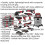 Loops 12 Piece 20V Cordless Power Tool Bundle - 4 Batteries & Dual Charger - Toolboxes 2