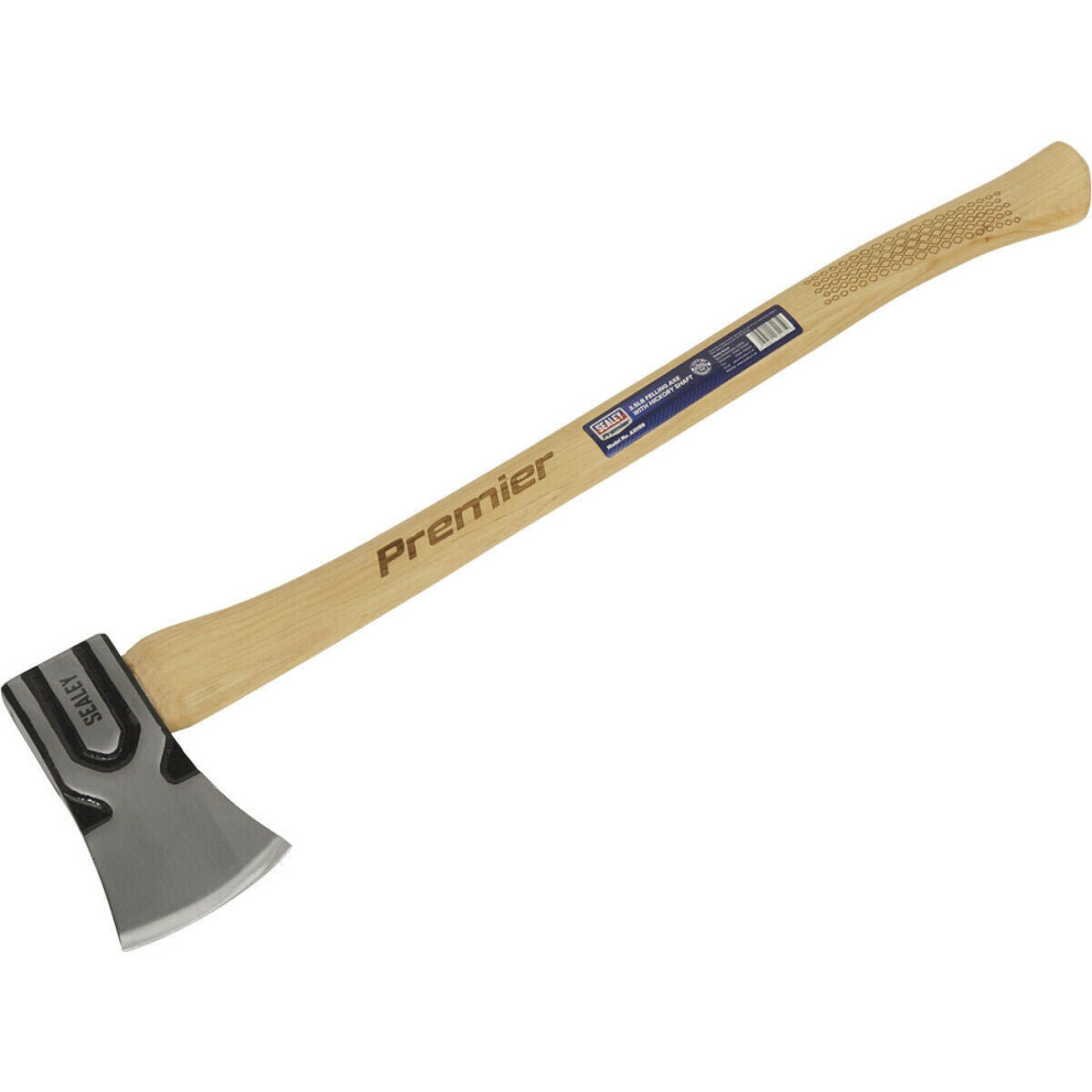 3.5lb Felling Axe - Drop Forged Carbon Steel - Hickory Shaft - Tree Cutting