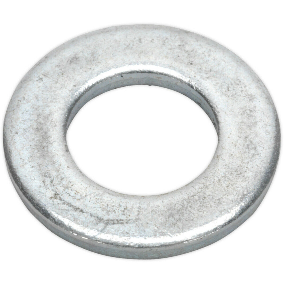 Loops 100 Pack Form A Flat Zinc Washer - M12 X 24Mm - Din 125 - Metric - Metal Spacer