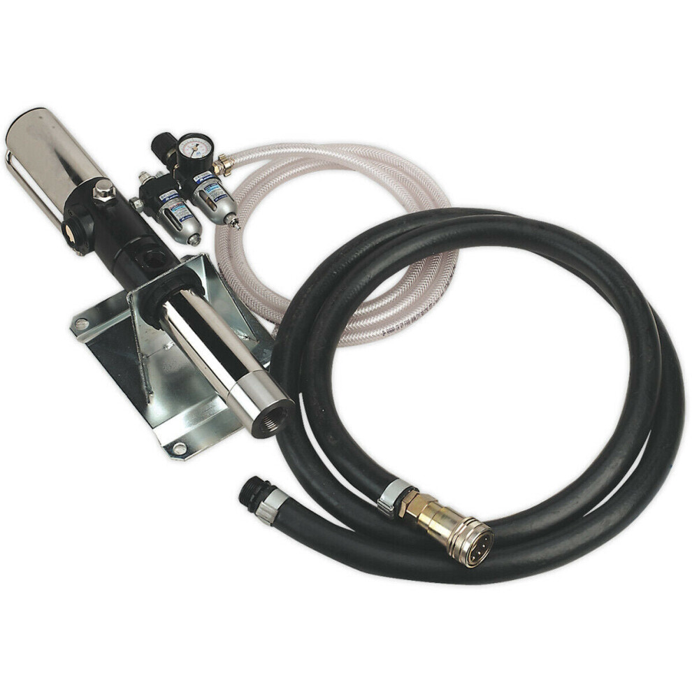 Loops Air Powered Pump Away Station - 2M Flexible Air Hose - Air Operated Oil Pump
