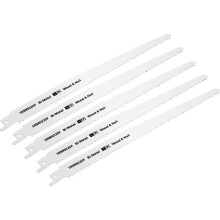 5 PACK 230mm Bi-Metal Reciprocating Saw Blade - 6 TPI - Milled Side Set Teeth