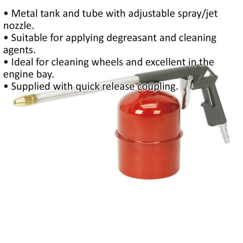 Paraffin Spray Gun Adjustable Jet Nozzle Degrease Cleaning Wheels Engine Bay on OnBuy