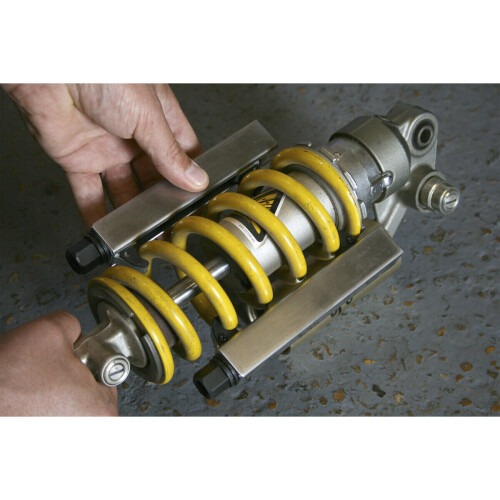 Loops PAIR - 400KG Motorcycle Coil Spring Compressor Set - 105mm Jaw 3/8" Square Drive 2
