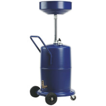 75L Pump Away Mobile Oil Drainer - Female Dry Fit Coupling - Height Adjustable