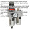 Loops Air Supply Filter Regulator & Lubricator - 3/8" BSP Inlet - 55cfm Max Airflow 2