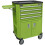 Loops Mobile Tool Trolley - 4 Drawer & 2 Cupboard Workshop Trolley - Folding Side Tray 1