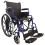 Loops Lightweight Self Propelled Steel Transit Wheelchair - Foldable Design - Blue 1