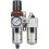 Loops Air Supply Filter Regulator & Lubricator - 3/8" BSP Inlet - 55cfm Max Airflow 3