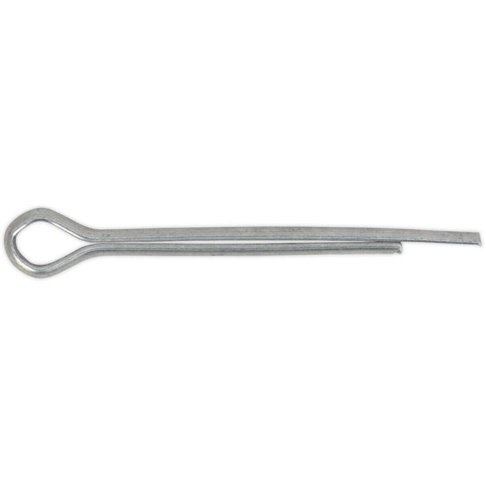 100x Split-Pins Pack - 2mm x 25mm Metric - Split Cotter Pin Zinc Plated Steel