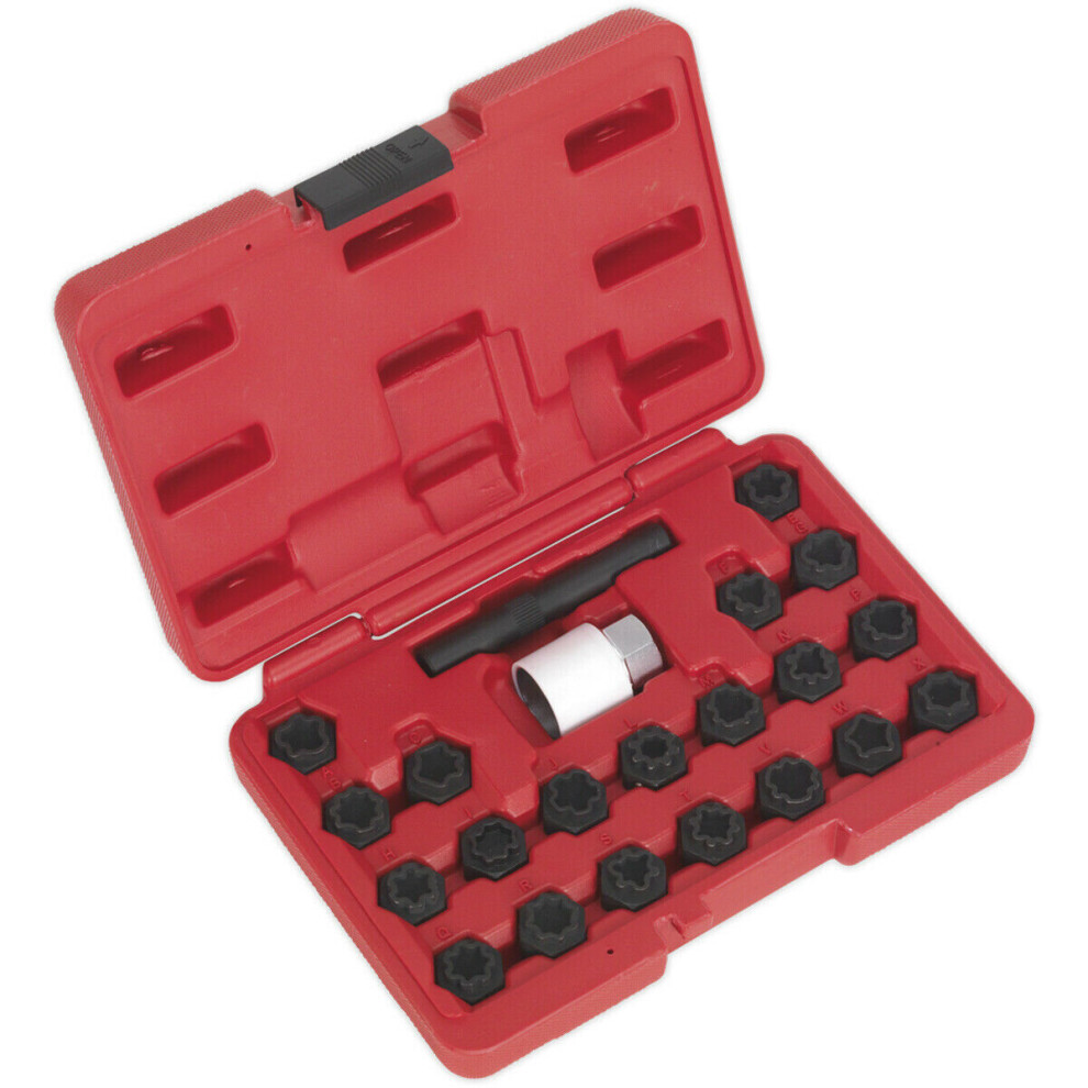 22Pc Locking Wheel Nut Key Set - Dealers & Repair Centres Only - For Audi 5056581930835