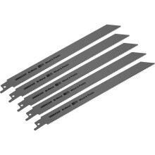5 PACK 230mm Bi-Metal Reciprocating Saw Blade - 10 TPI - Milled Side Set Teeth