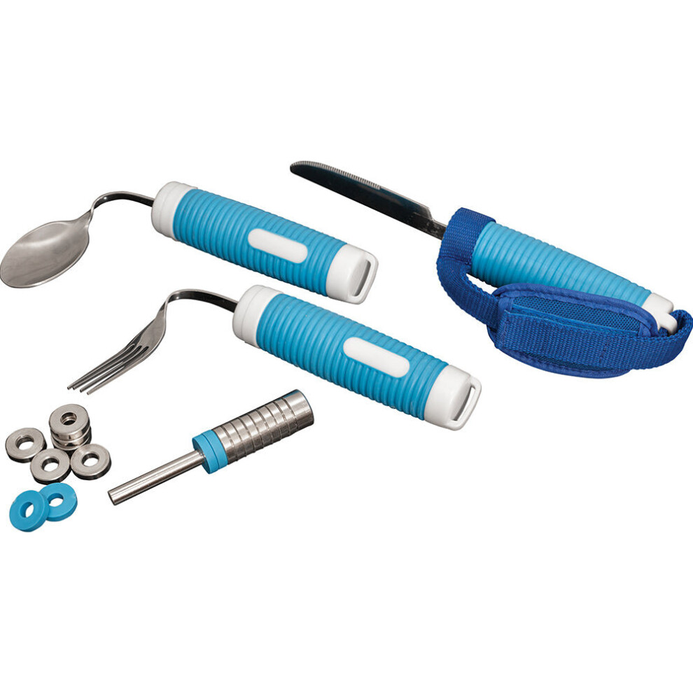 Aidapt Weight Adjustable Cutlery Set - Fork Knife And Spoon - Dishwasher Safe
