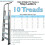 Loops 2.4m MAX STABILITY Platform Step Ladders 10 Tread Anti Slip Aluminium DIY Steps 2