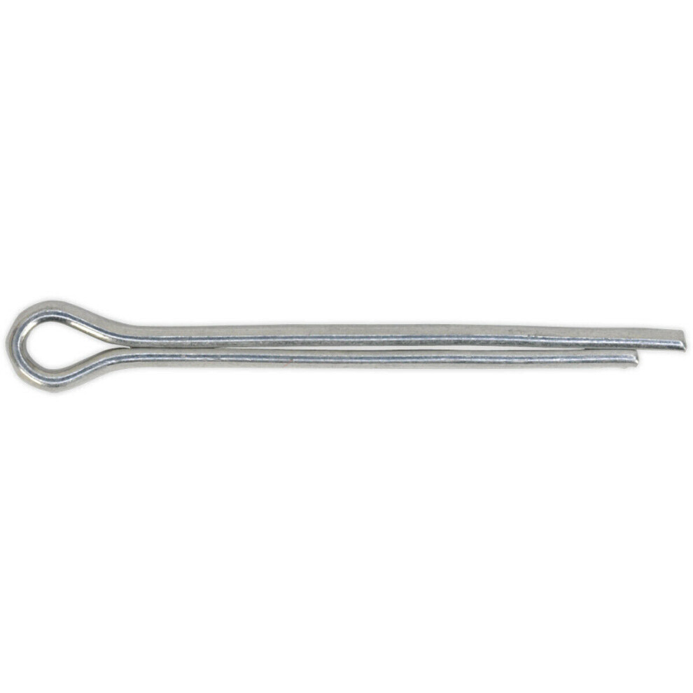 Loops 100X Split-Pins Pack - 2.4Mm X 25Mm Metric - Split Cotter Pin Zinc Plated Steel