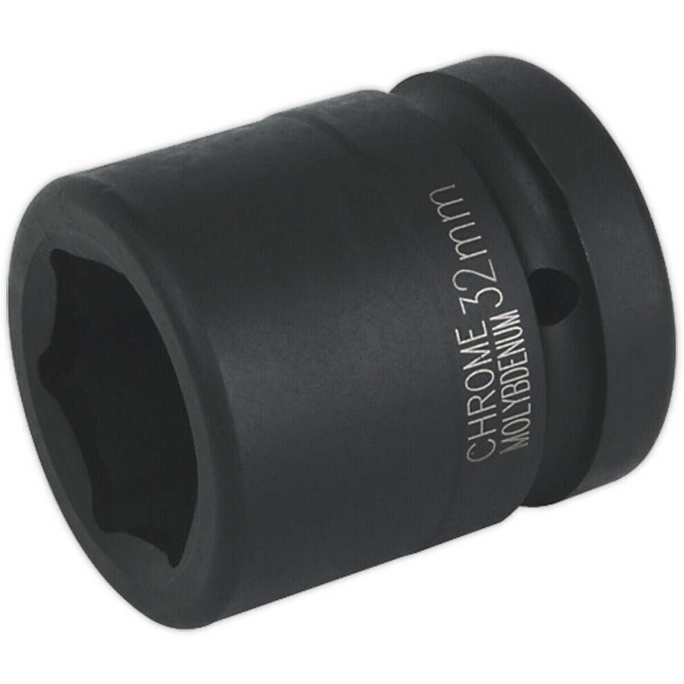 Loops 32Mm Forged Impact Socket - 1 Inch Sq Drive - Chromoly Impact Wrench Socket