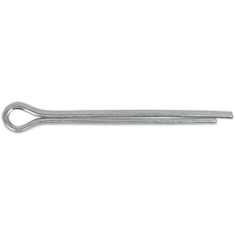 100x Split-Pins Pack - 2.4mm x 38mm Metric - Split Cotter Pin Zinc Plated Steel