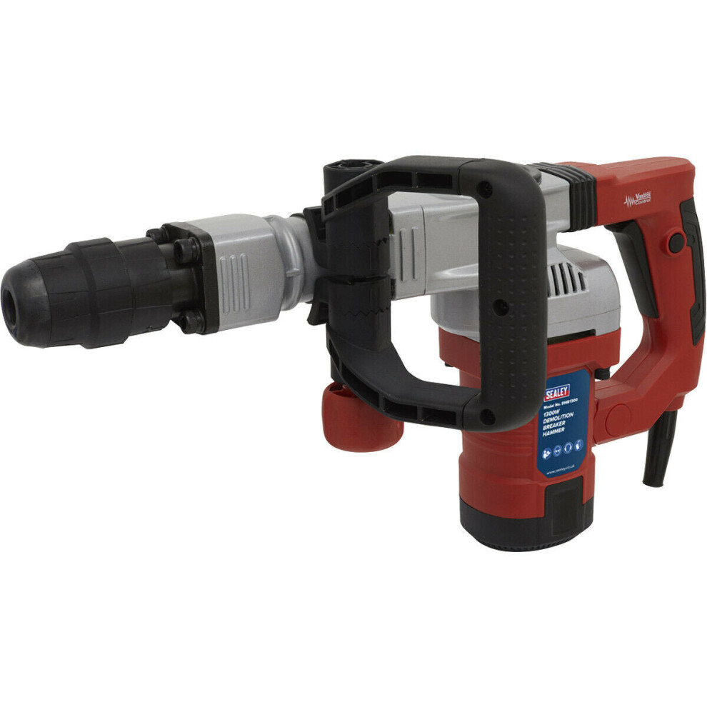 1300W SDS Max Demolition Breaker Hammer - Shock Absorbers - Variable Speed