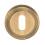 Loops 51mm Lock Profile Escutcheon Chamfered Edge Concealed Fix Antique Brass 4