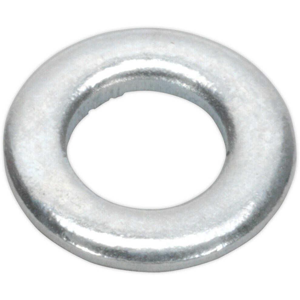 Loops 100 Pack Form A Flat Zinc Washer - M5 X 10Mm - Din 125 - Metric - Metal Spacer