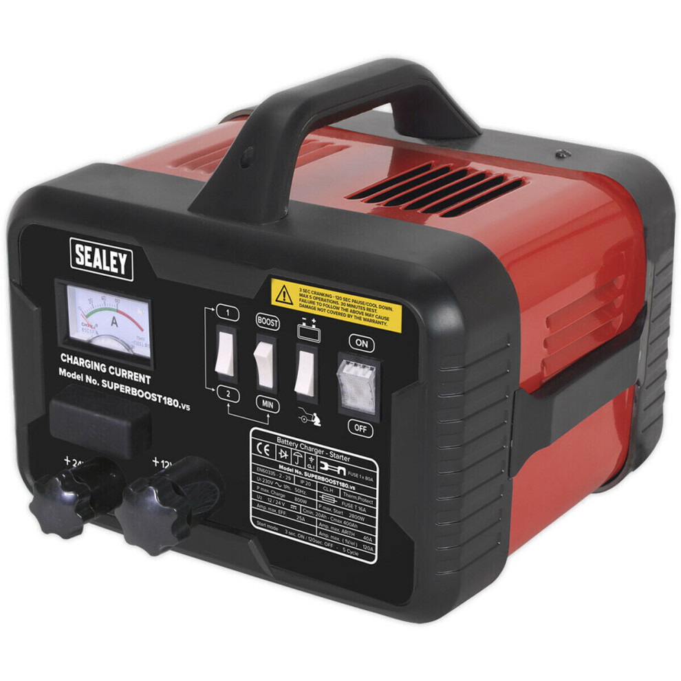 12V / 24V Battery Starter & Charger Unit - 20Ah To 400Ah Batteries - 180A 5056581929655