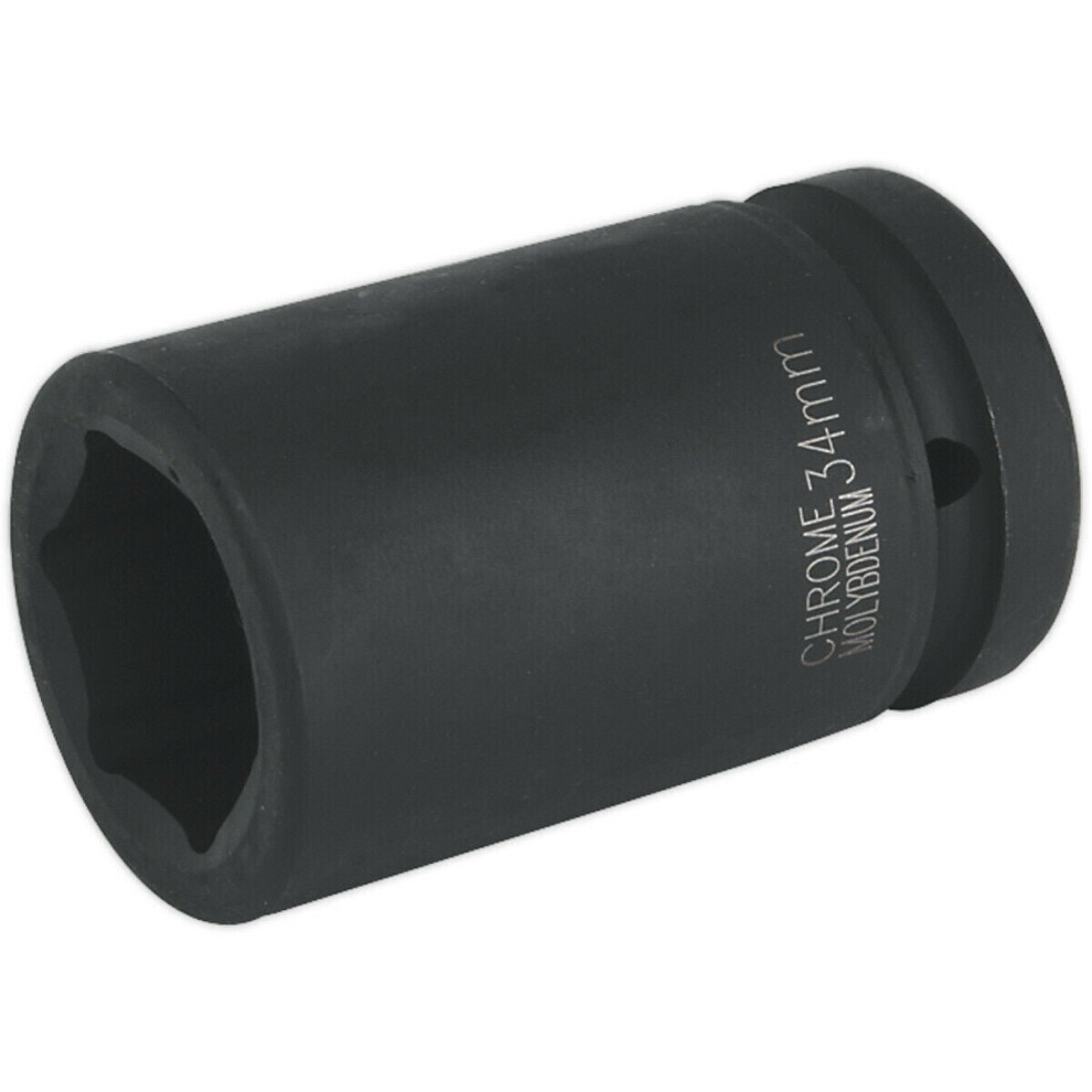 34Mm Forged Deep Impact Socket - 1 Inch Sq Drive - Chromoly Wrench Socket 5056524282304