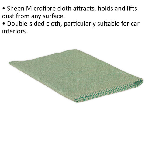 Loops Sheen Microfibre Cloth - Double Sided - Suitable for Car Interiors - Dust Cloth 1