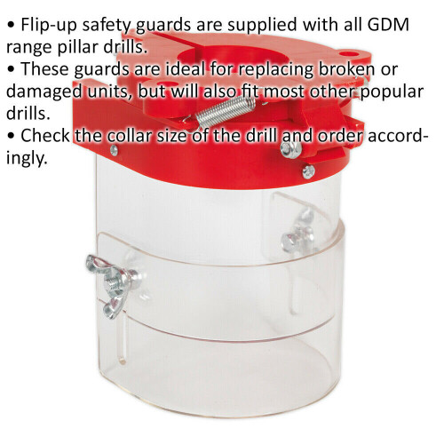 Loops Drill Press Safety Guard - 40mm Collar - Pillar Drill Protective Guard 1