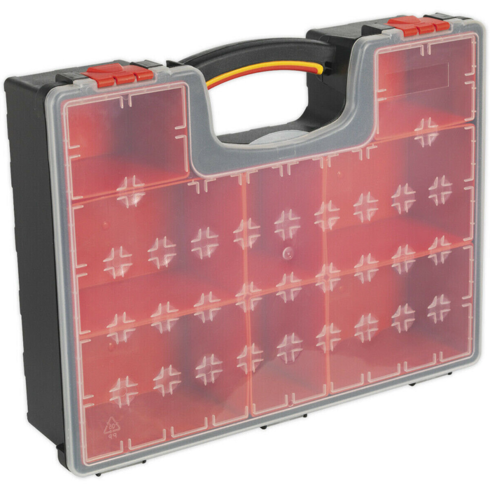 420 X 330 X 105Mm 8 Compartment Parts / Bit Storage Case - Components & Screws 5056524258965