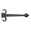 Loops PAIR 457mm Ornate Sword Hinge Front Black Antique Decorative Door Plate 4