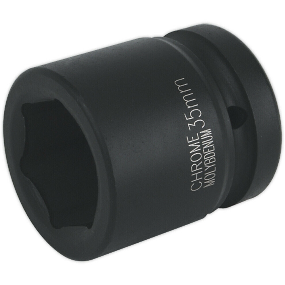 Loops 35Mm Forged Impact Socket - 1 Inch Sq Drive - Chromoly Impact Wrench Socket